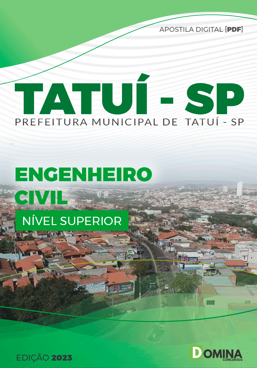 Apostila Concurso Pref Tatuí SP 2023 Engenheiro Civil