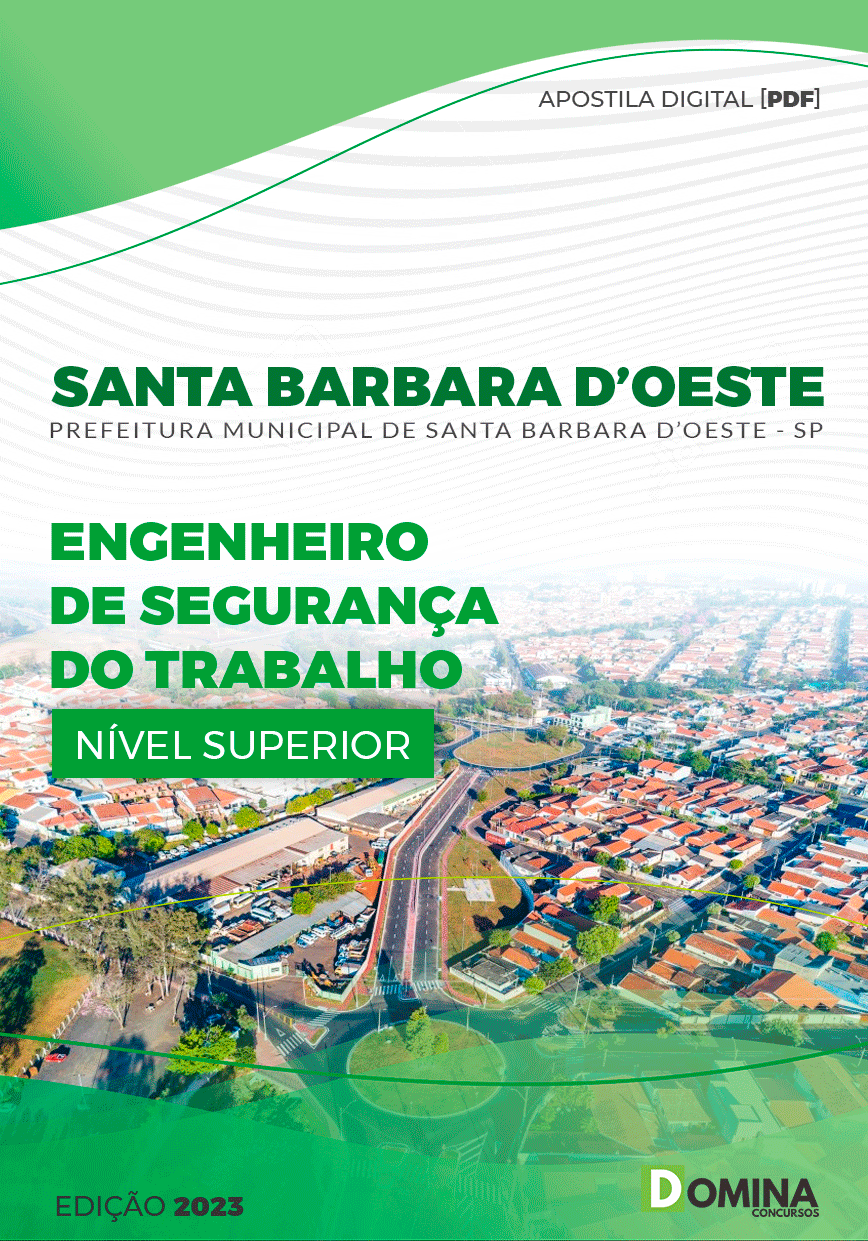 Pref Santa Barbara d’Oeste SP 2023 Engenheiro Segurança Trabalho