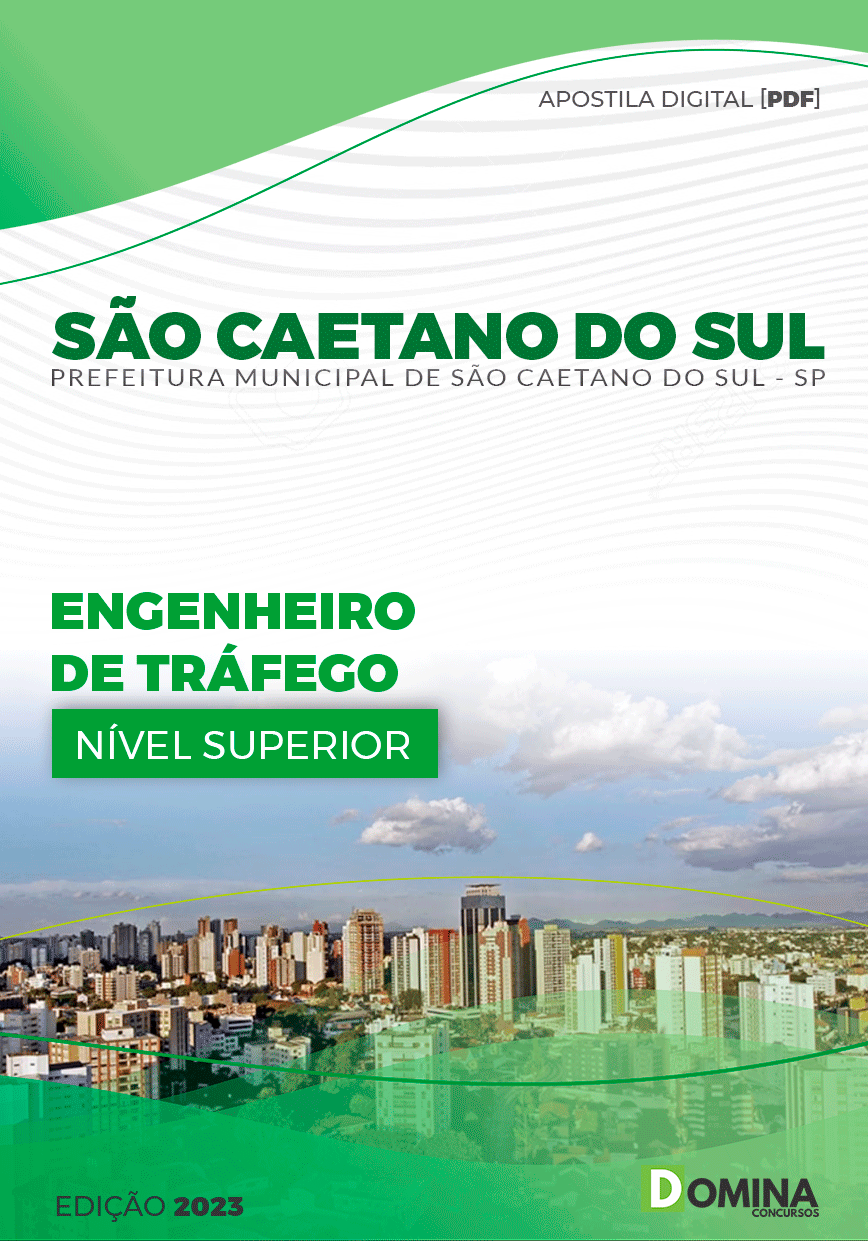 Apostila Pref São Caetano do Sul SP 2023 Engenheiro Tráfego
