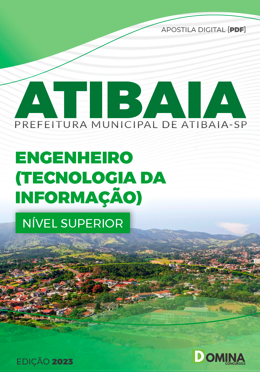 Apostila Pref Atibaia SP 2023 Engenheiro Tecnologia Informação