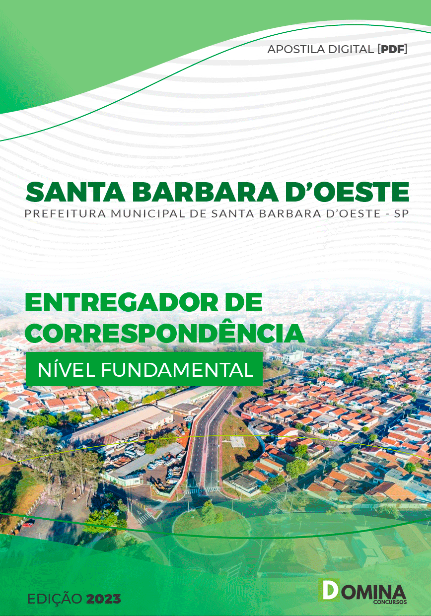 Pref Santa Barbara d’Oeste SP 2023 Entregador Correspondência