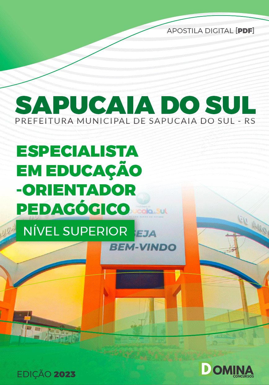 Apostila Pref Sapucaia do Sul RS 2023 Especialista Ed Orientador Pedagógico