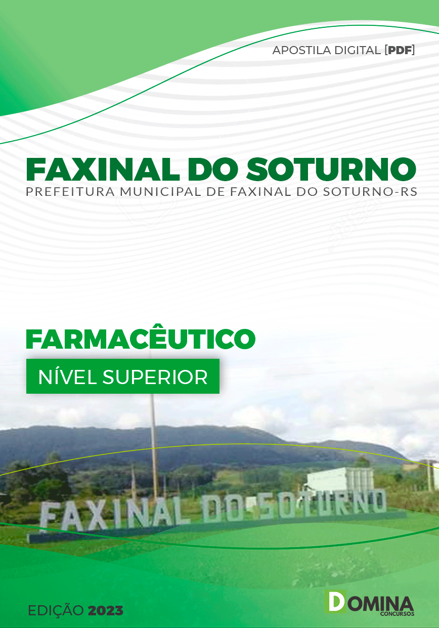 Apostila Pref Faxinal Soturno RS 2023 Farmacêutico