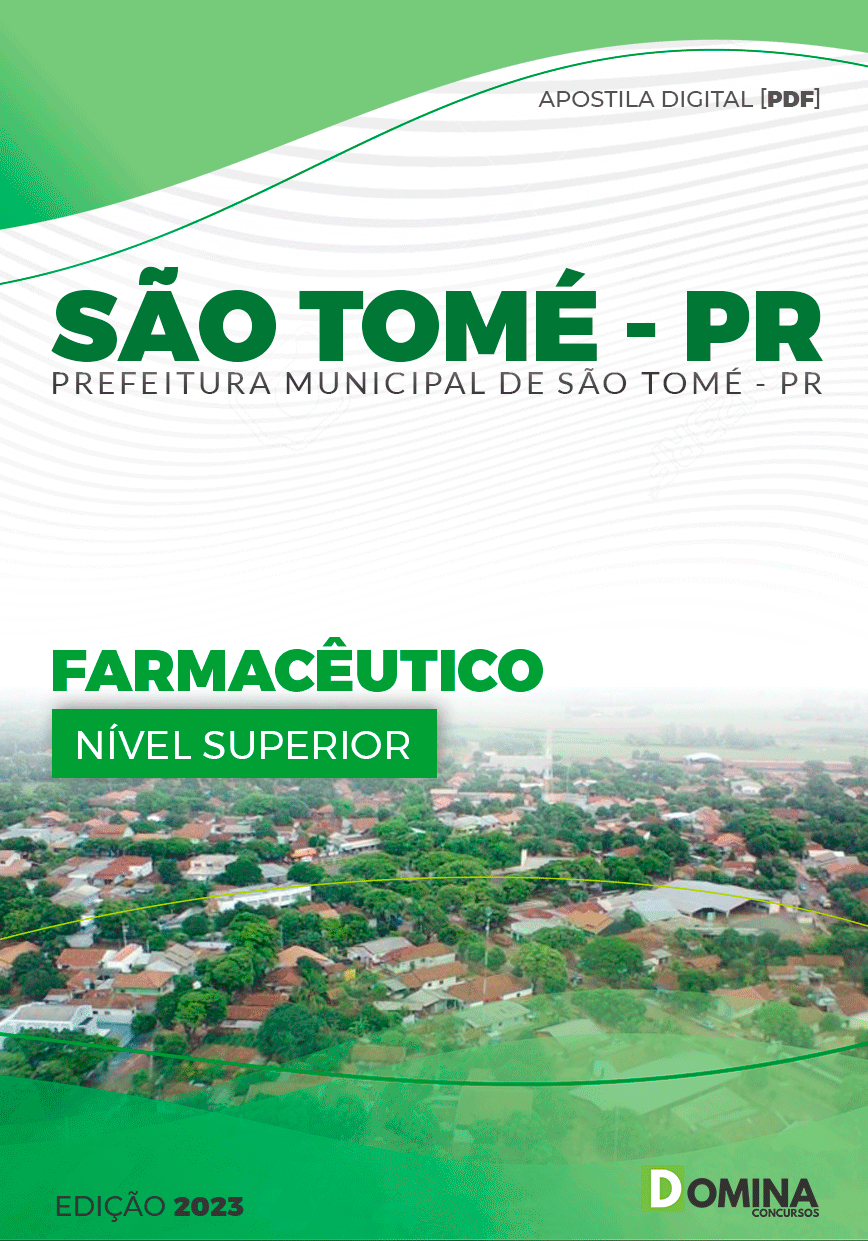 Apostila Pref São Tomé PR 2023 Farmacêutico