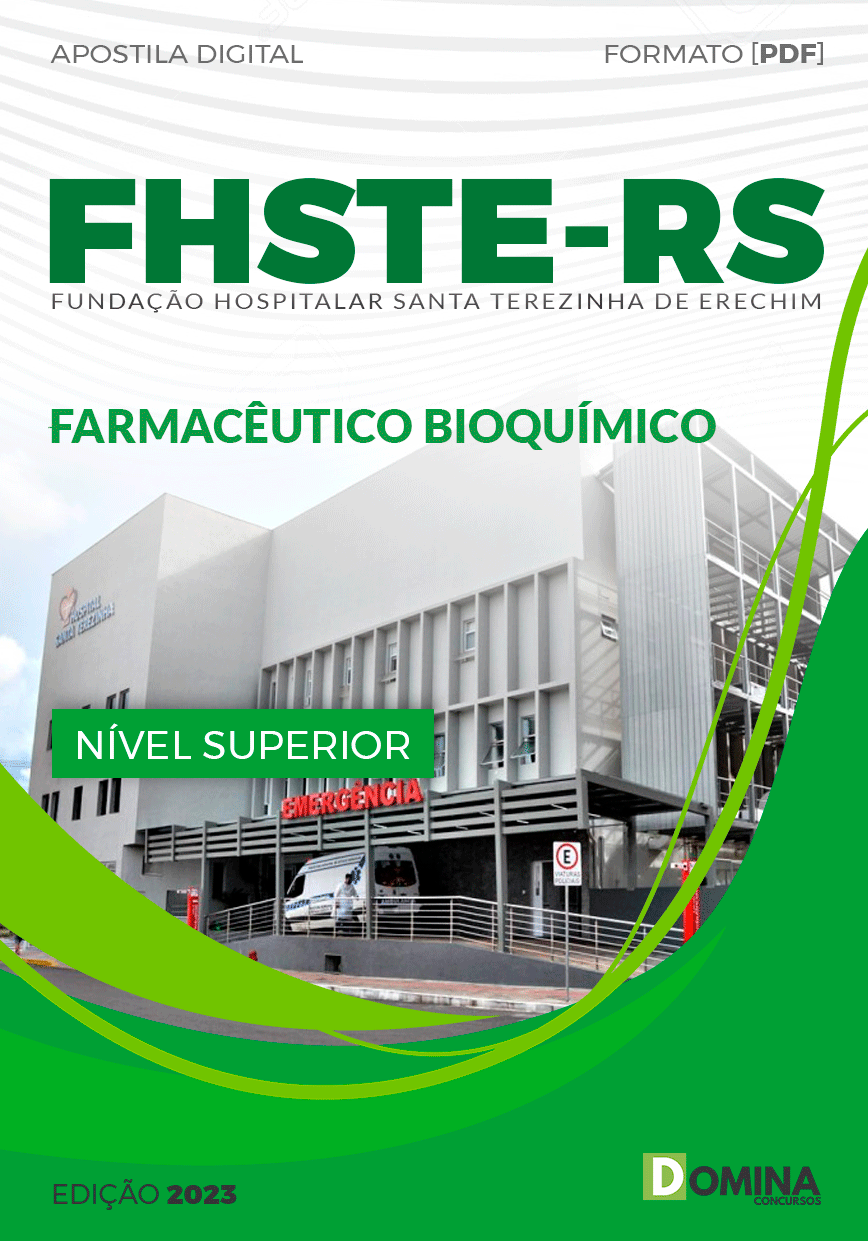 Apostila Concurso FHSTE RS 2023 Farmacêutico Bioquímico