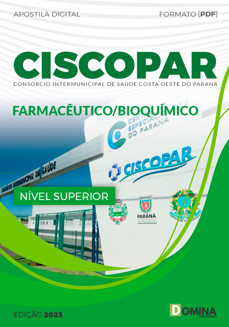 Apostila CISCOPAR PR 2023 Farmacêutico Bioquímico