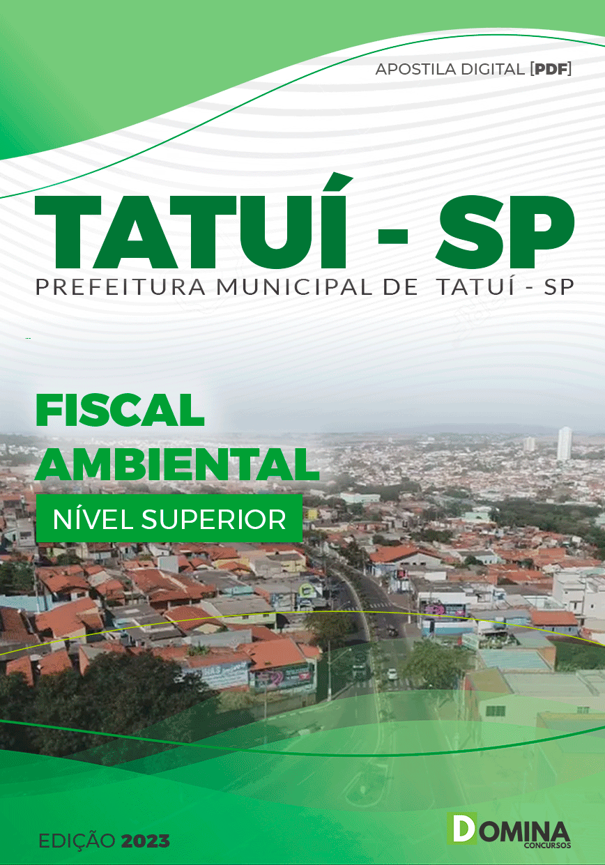 Apostila Concurso Pref Tatuí SP 2023 Fiscal Ambiental