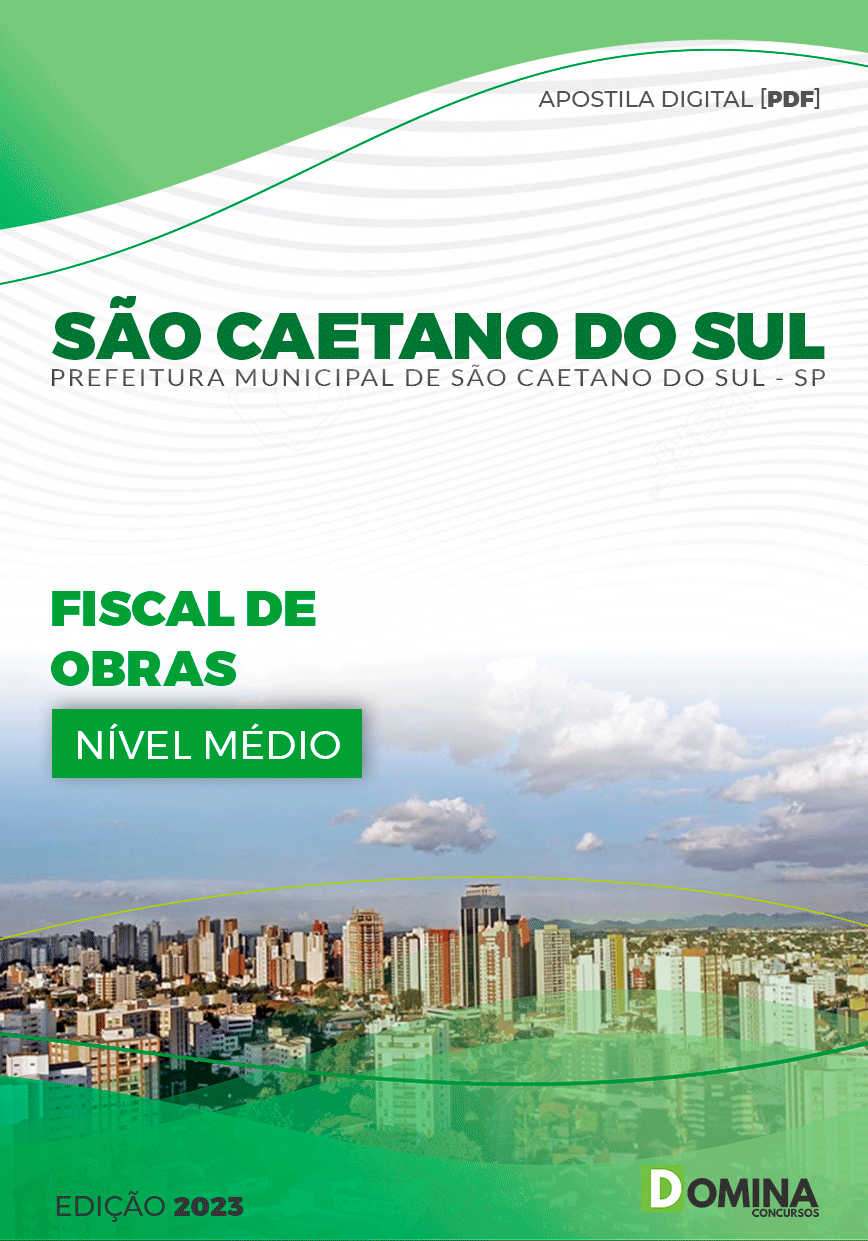 Apostila Pref São Caetano do Sul SP 2023 Fiscal Obras