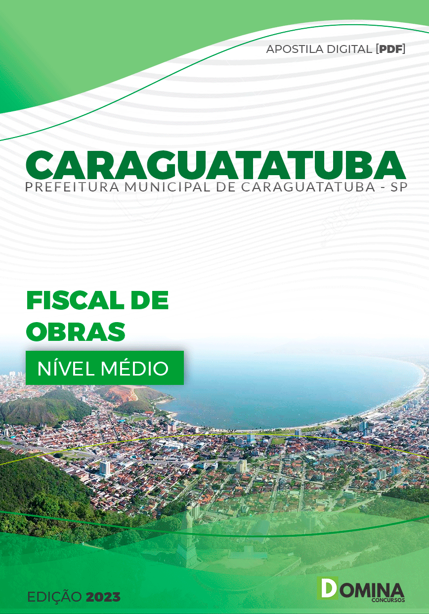 Apostila Pref Caraguatatuba SP 2024 Fiscal Obras