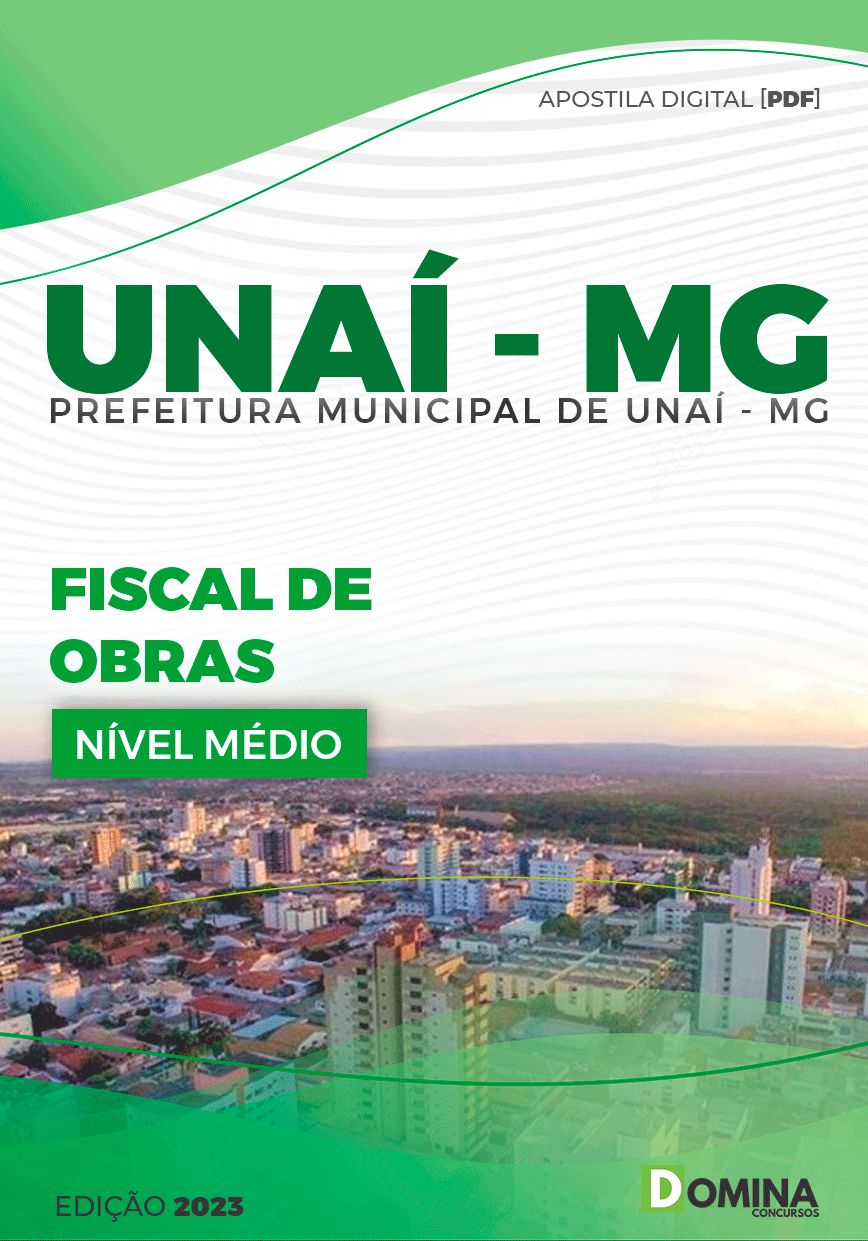 Apostila Concurso Pref Unaí MG 2023 Fiscal Obras