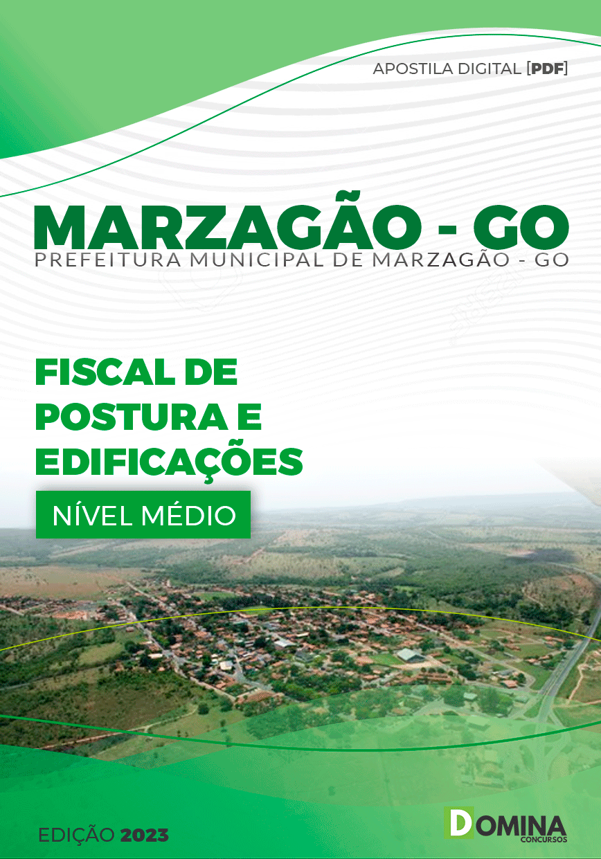 Apostila Pref Marzagão GO 2023 Fiscal Postura Edificações