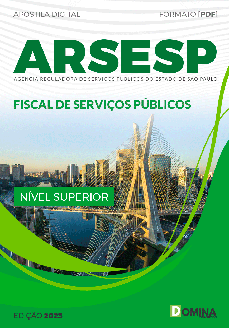 Apostila ARSESP SP 2023 Fiscal Serviços Públicos