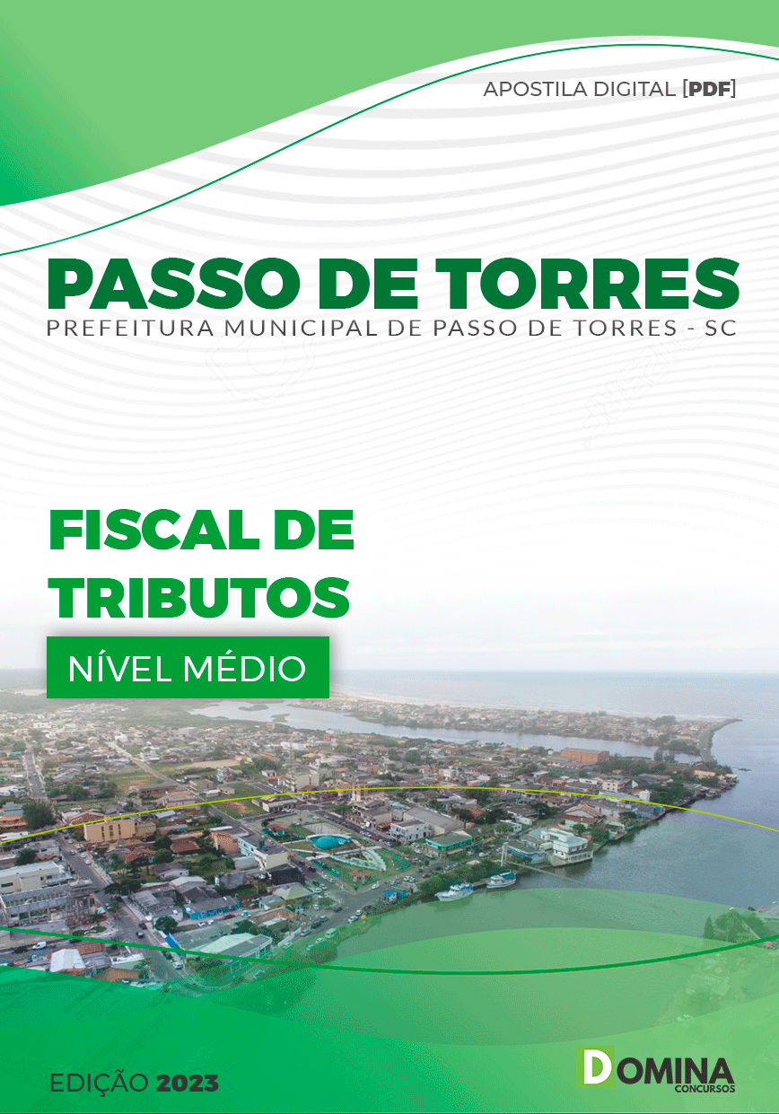 Apostila Pref Passo de Torres SC 2023 Fiscal Tributos