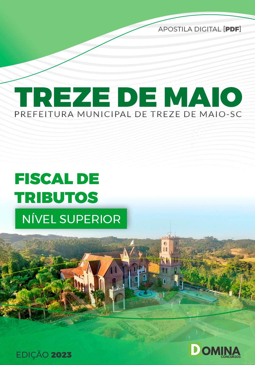 Apostila Pref Treze de Maio SC 2023 Fiscal Tributos