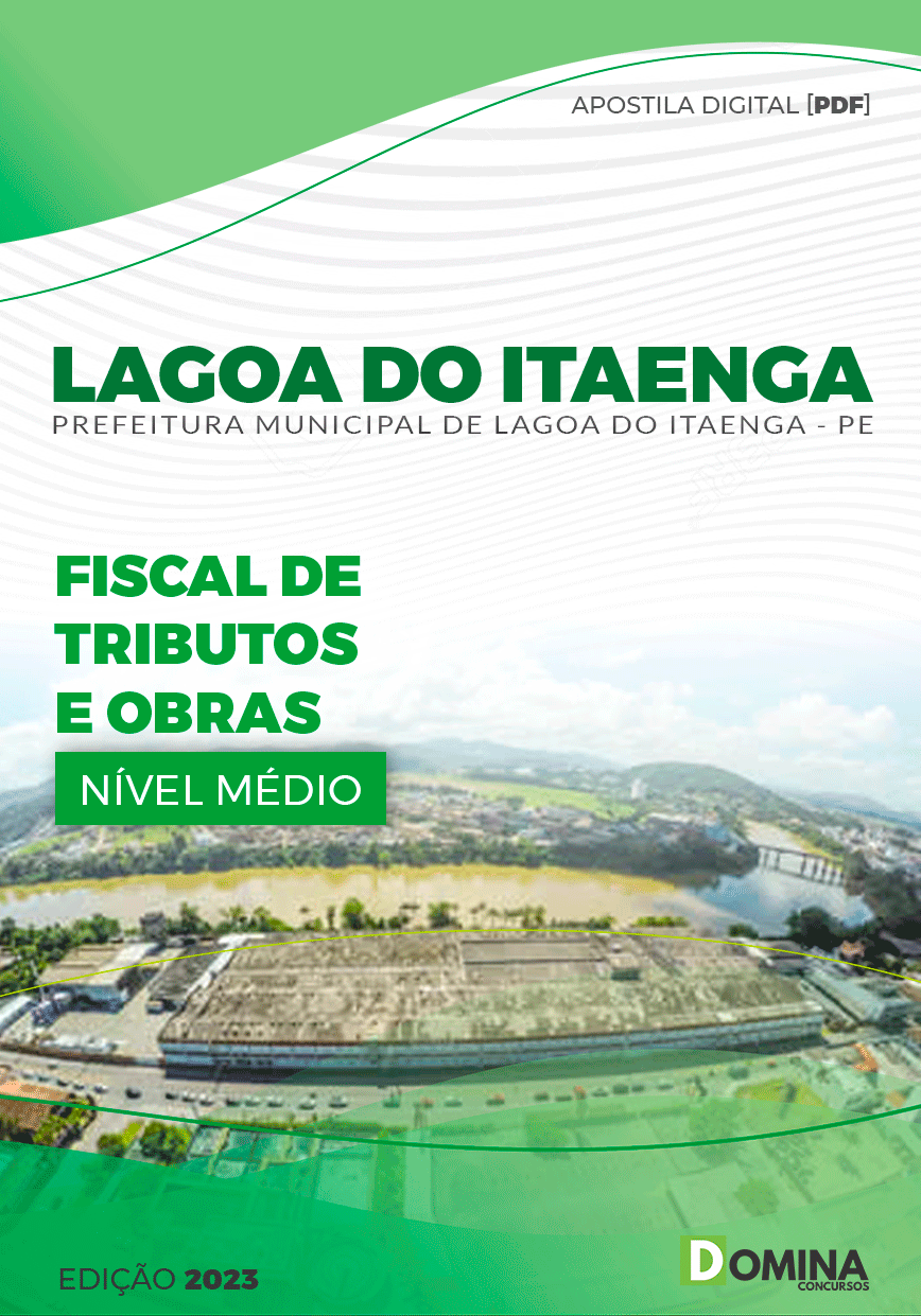 Apostila Pref Lagoa de Itaenga PE 2023 Fiscal Tributos Obras
