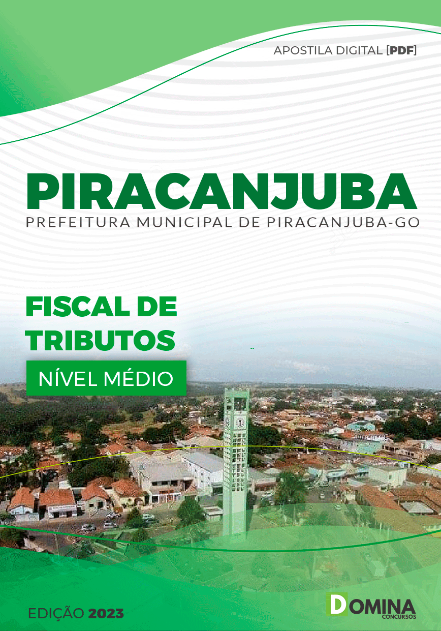 Apostila Concurso Pref Piracanjuba GO 2023 Fiscal Tributos