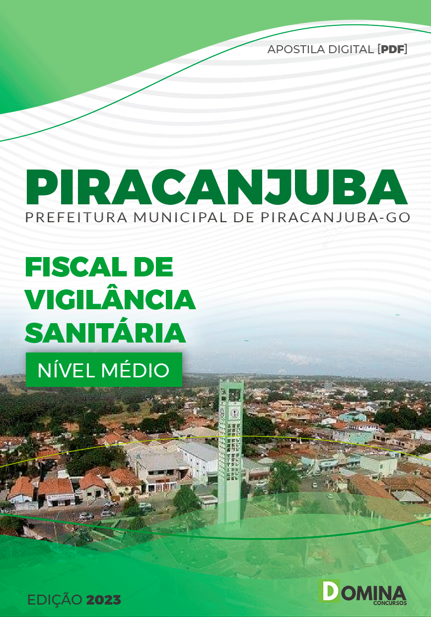 Apostila Pref Piracanjuba GO 2023 Fiscal Vigilância Sanitária
