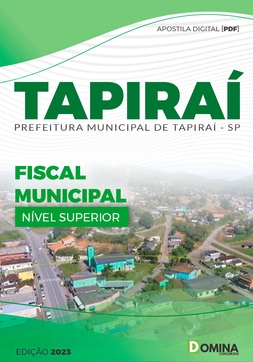 Apostila Pref Tapiraí SP 2023 Fiscal Municipal