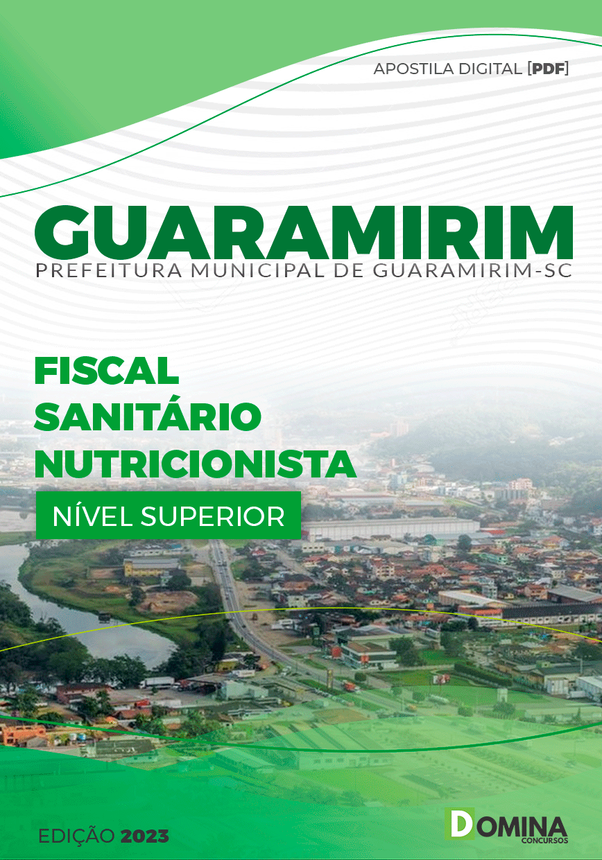 Apostila Pref Guaramirim SC 2023 Fiscal Sanitário Nutricionista