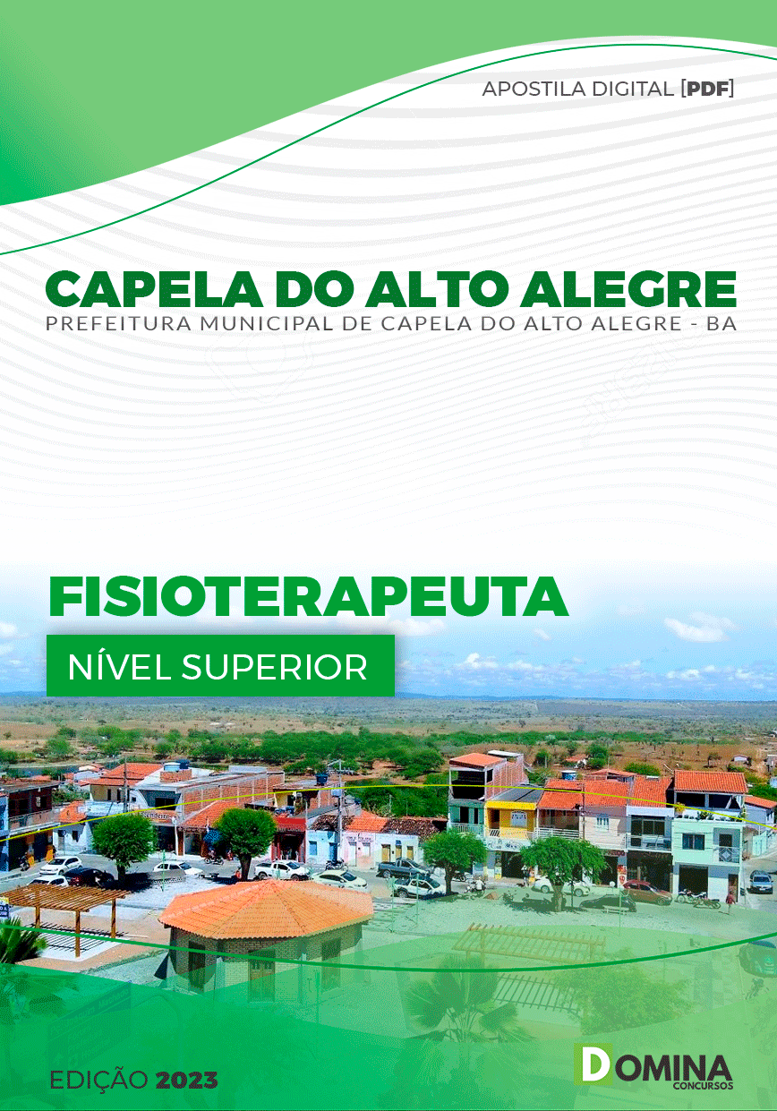 Apostila Pref Capela Alto Alegre BA 2023 Fisioterapeuta