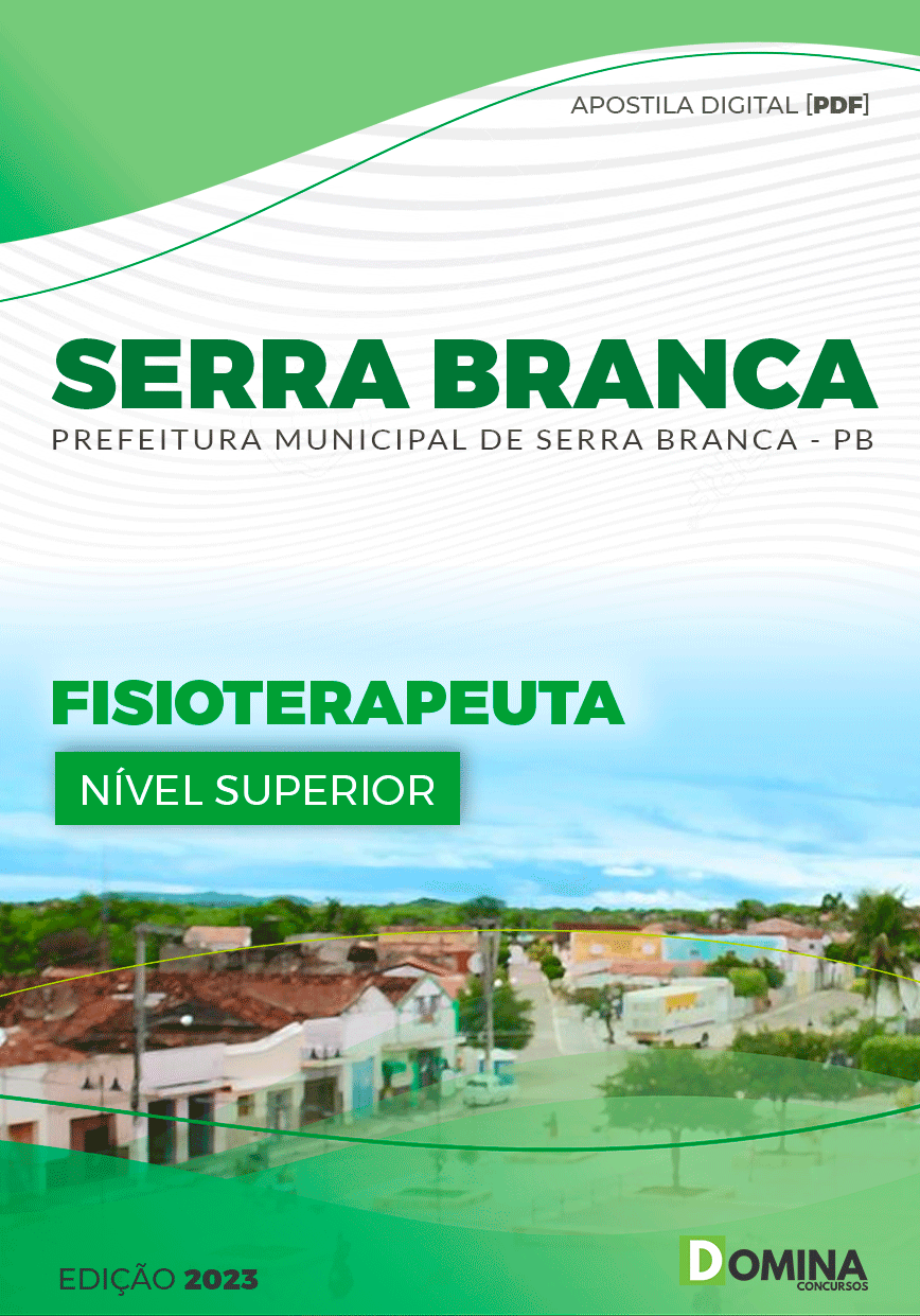 Apostila Pref Serra Branca PB 2023 Fisioterapeuta