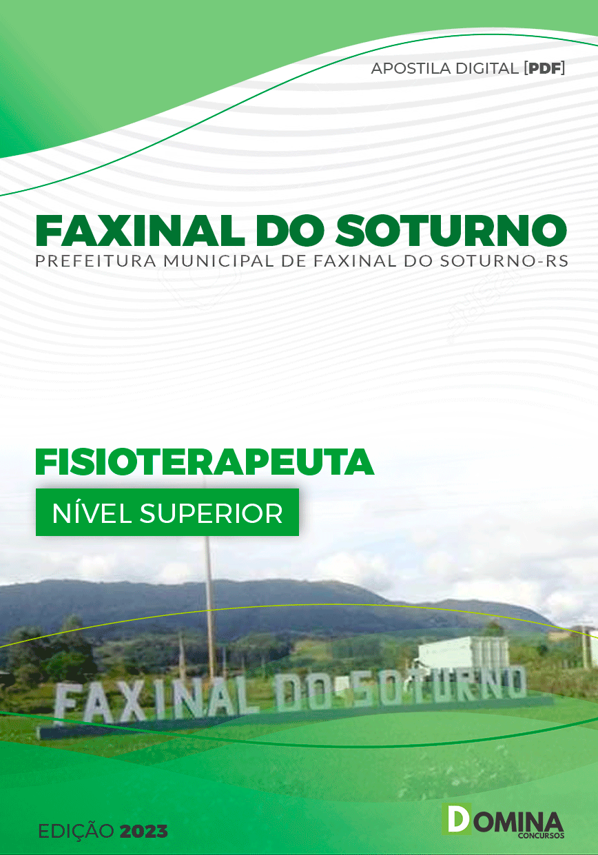 Apostila Pref Faxinal Soturno RS 2023 Fisioterapeuta