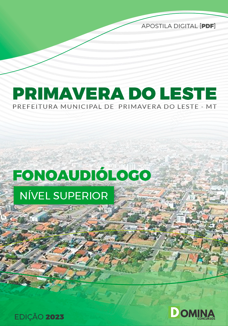 Apostila Pref Primavera Leste MT 2023 Fonoaudiólogo