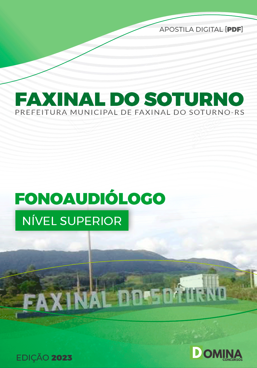 Apostila Pref Faxinal Soturno RS 2023 Fonoaudiólogo