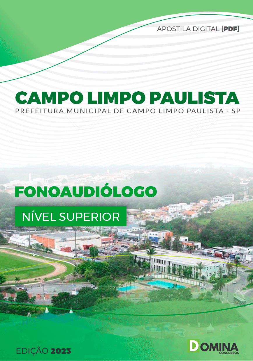 Apostila Pref Campo Limpo Paulista SP 2023 Fonoaudiólogo