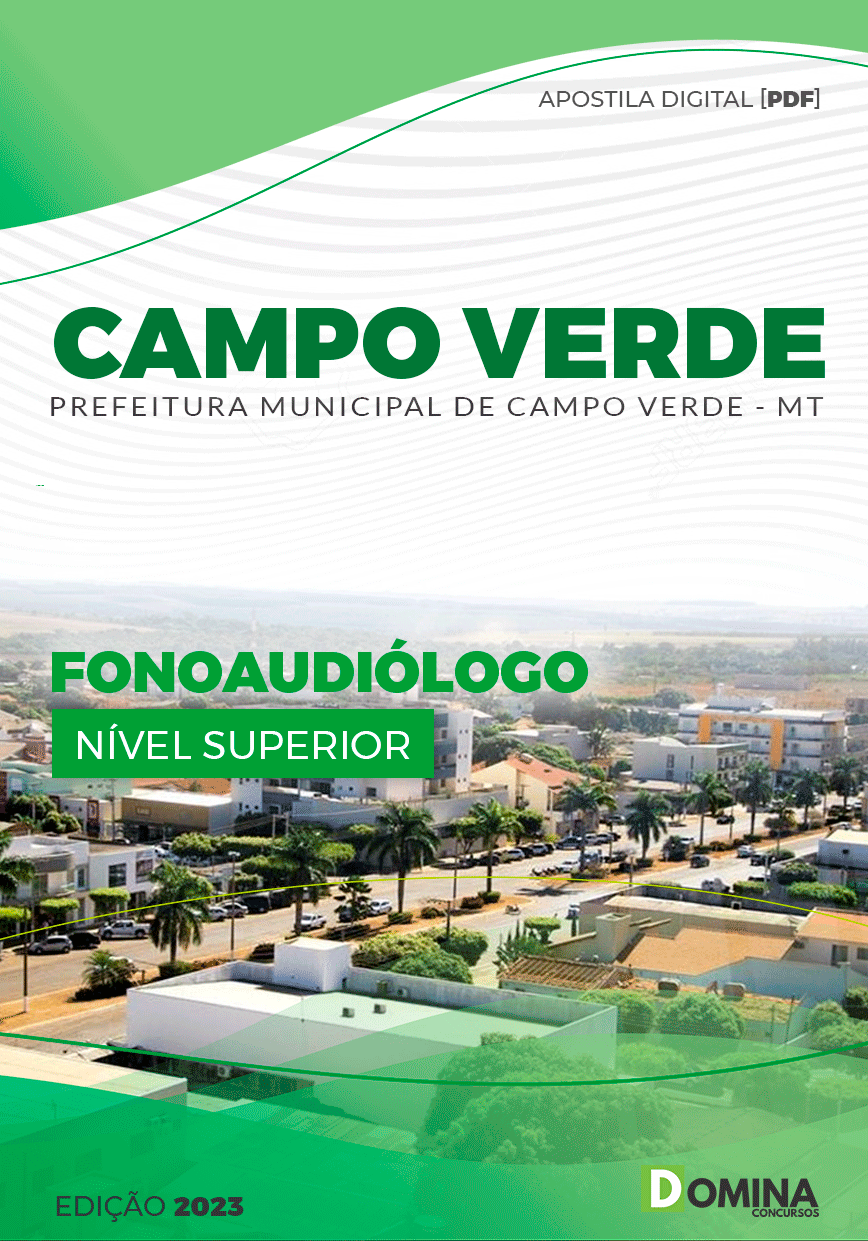 Apostila Pref Campo Verde MT 2023 Fonoaudiólogo