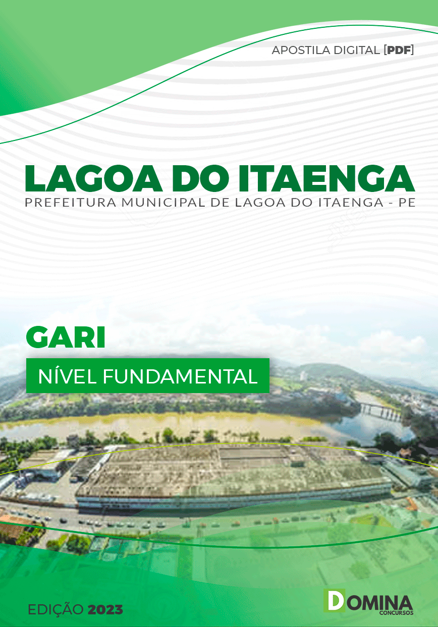 Apostila Concurso Pref Lagoa de Itaenga PE 2023 Gari