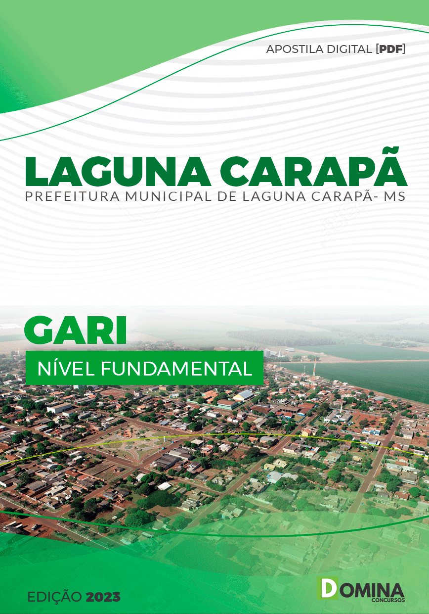 Apostila Concurso Pref Laguna Carapã MS 2023 Gari