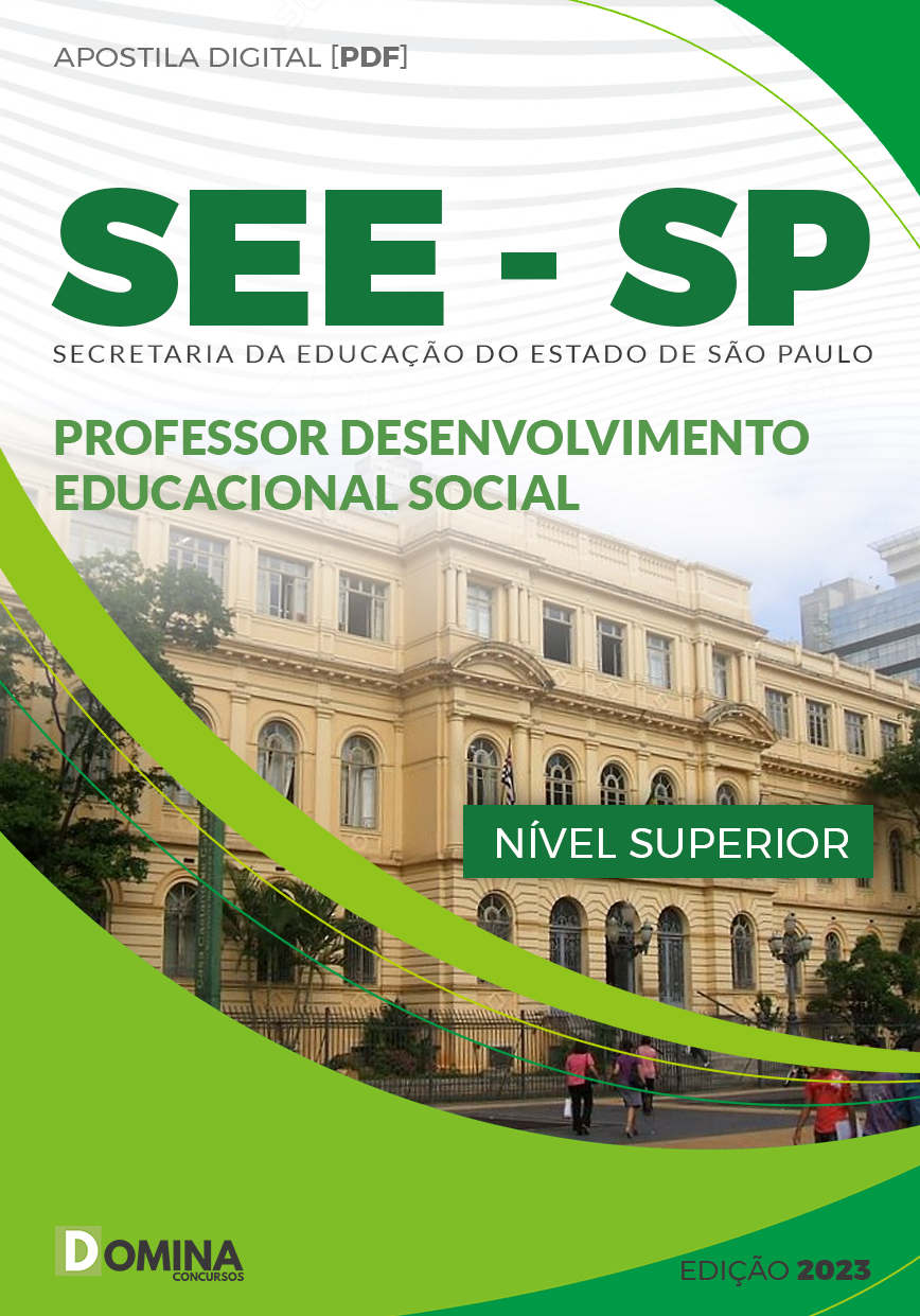 Apostila SEE SP 2023 Professor Desenvolvimento Educacional Social