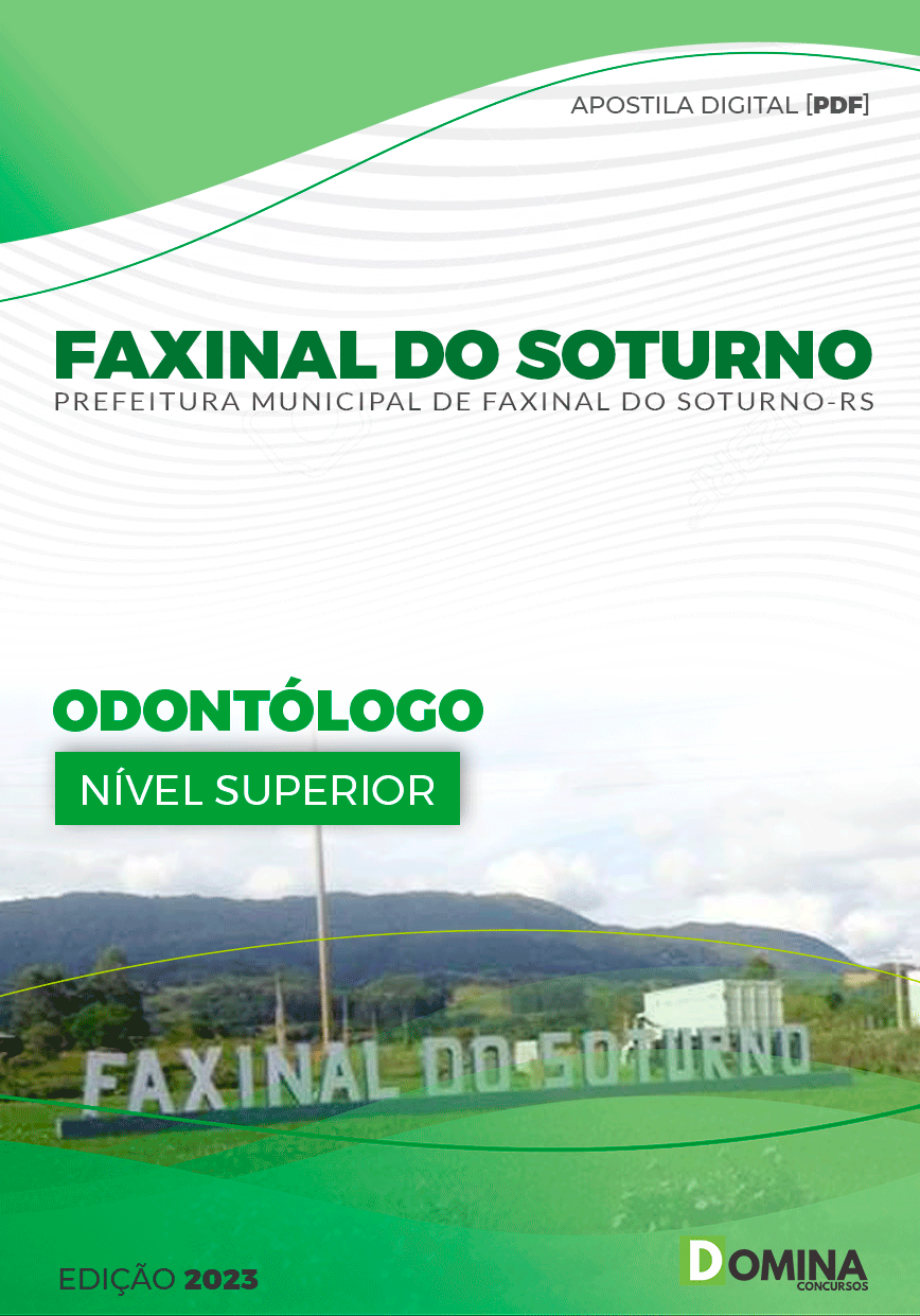 Apostila Pref Faxinal Soturno RS 2023 Odontólogo