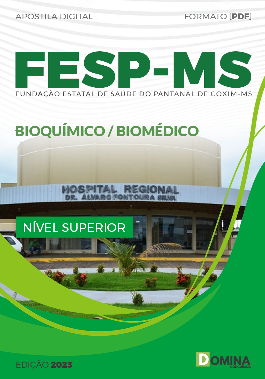 Apostila Concurso FESP MS 2023 Bioquímico Biomédico