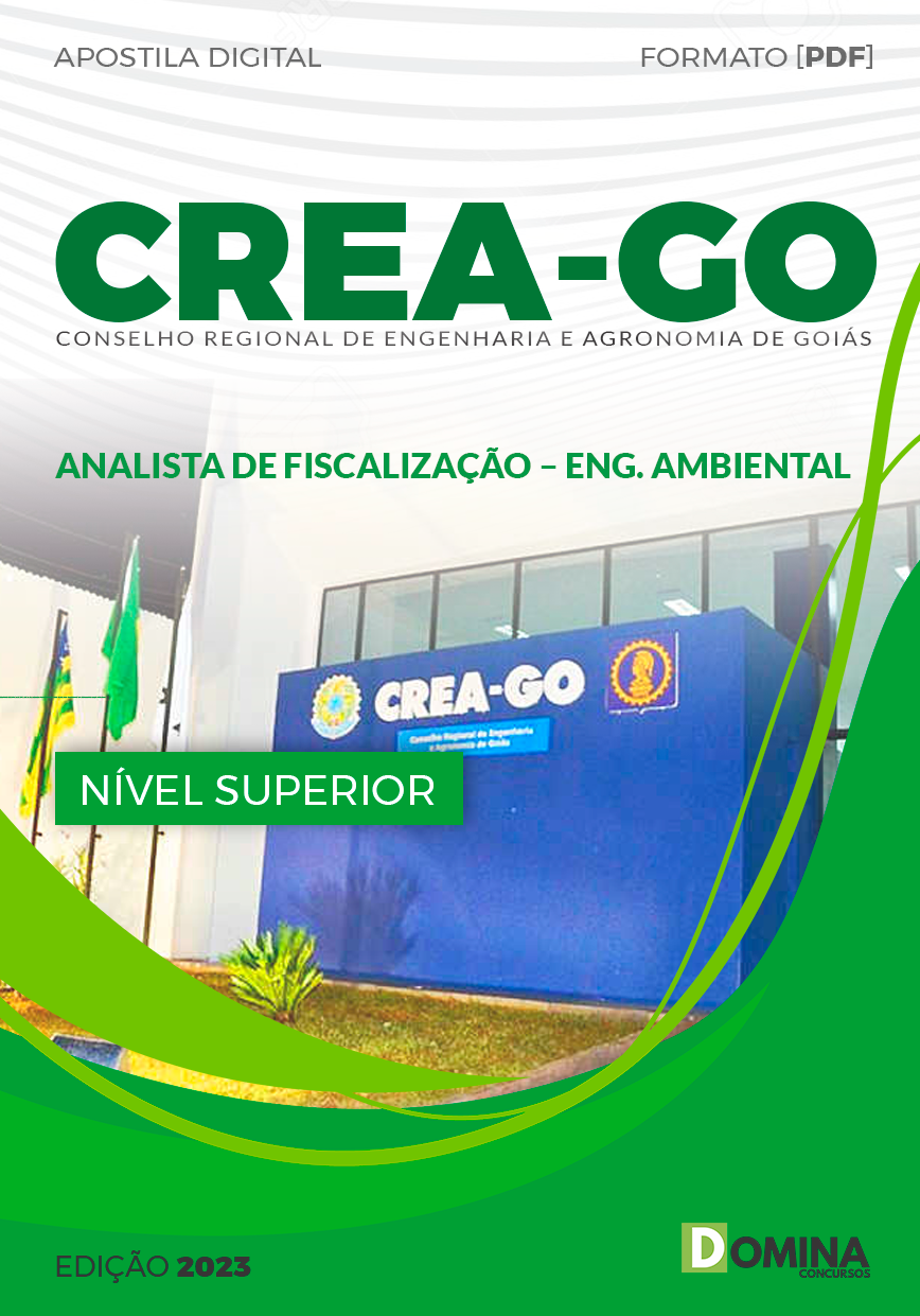 Apostila CREA GO 2023 Analista Fiscalização Engenheiro Ambiental