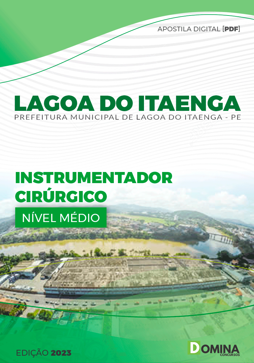Apostila Pref Lagoa de Itaenga PE 2023 Instrumentador Cirúrgico