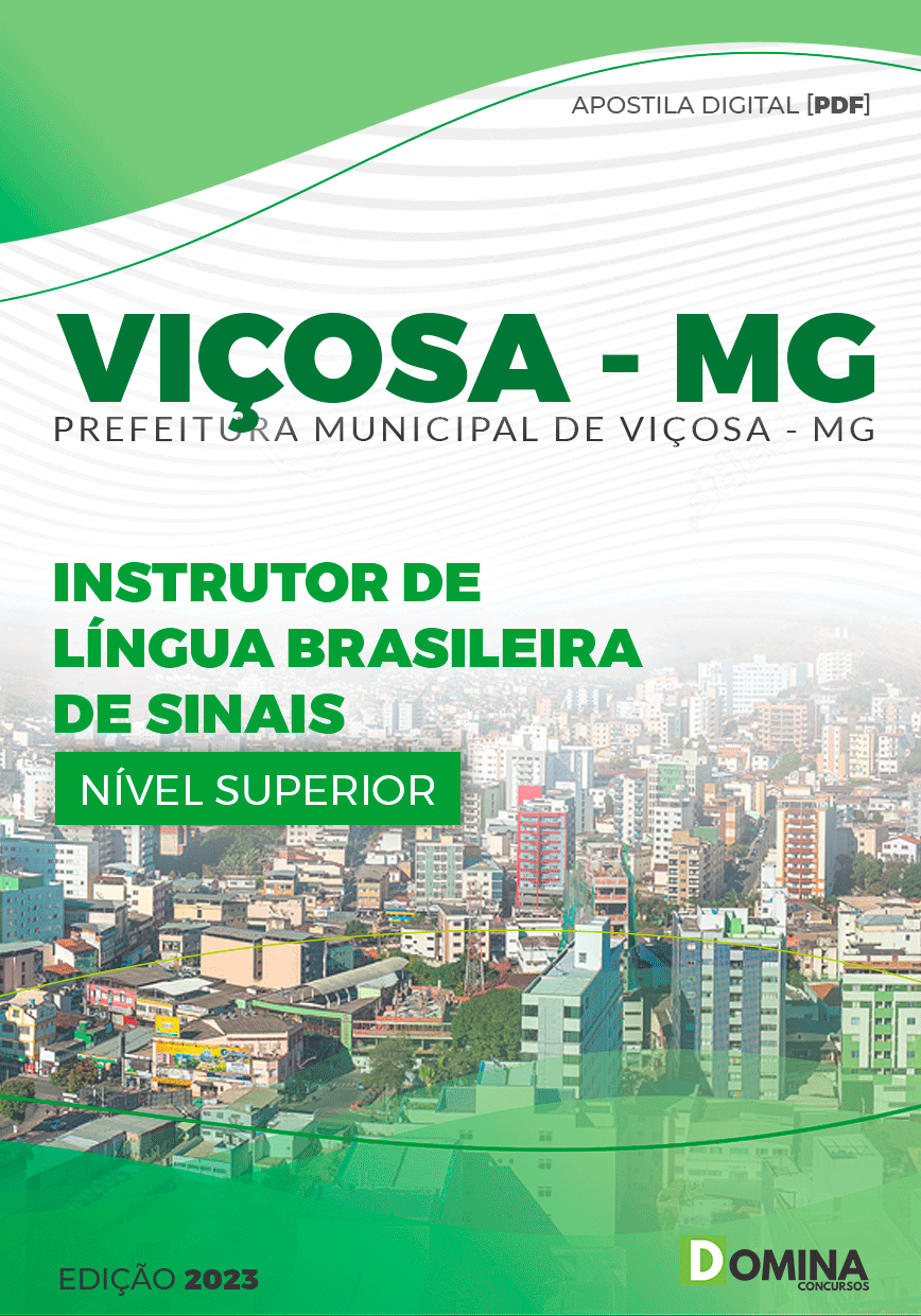 Apostila Pref Viçosa MG 2023 Instrutor Língua Brasileira Sinais