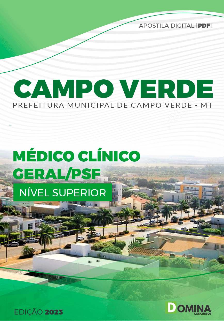 Apostila Pref Campo Verde MT 2023 Médico Clínico Geral