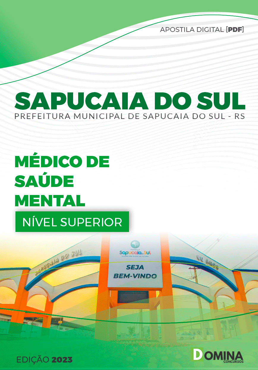 Apostila Pref Sapucaia do Sul RS 2023 Médico Saúde Mental