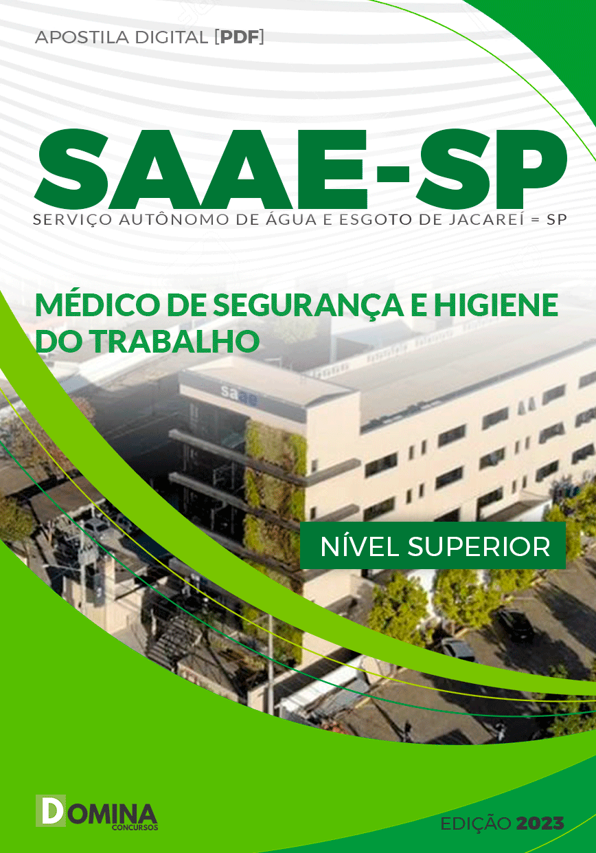 SAAE Jacareí SP 2023 Médico Segurança e Higiene do Trabalho