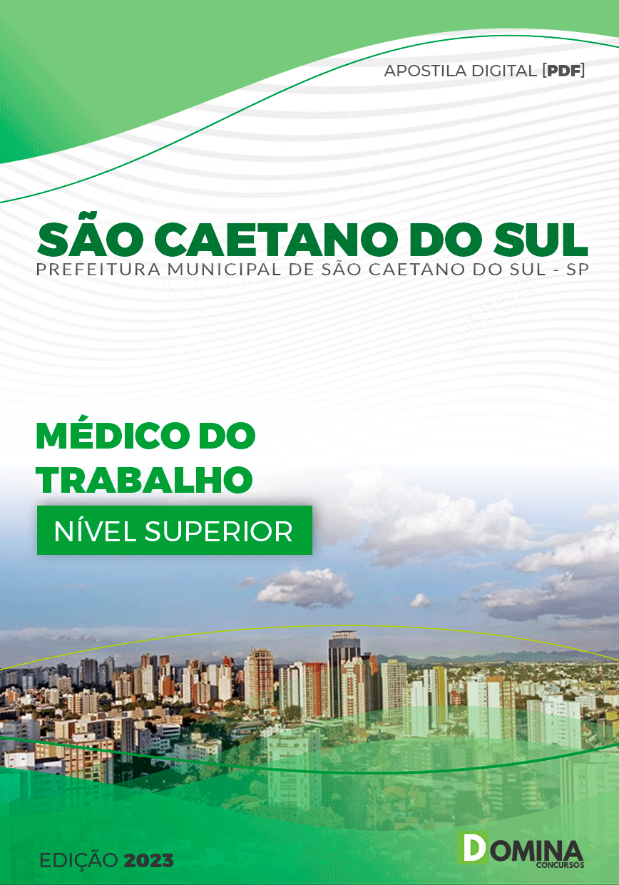 Apostila Pref São Caetano do Sul SP 2023 Médico Trabalho