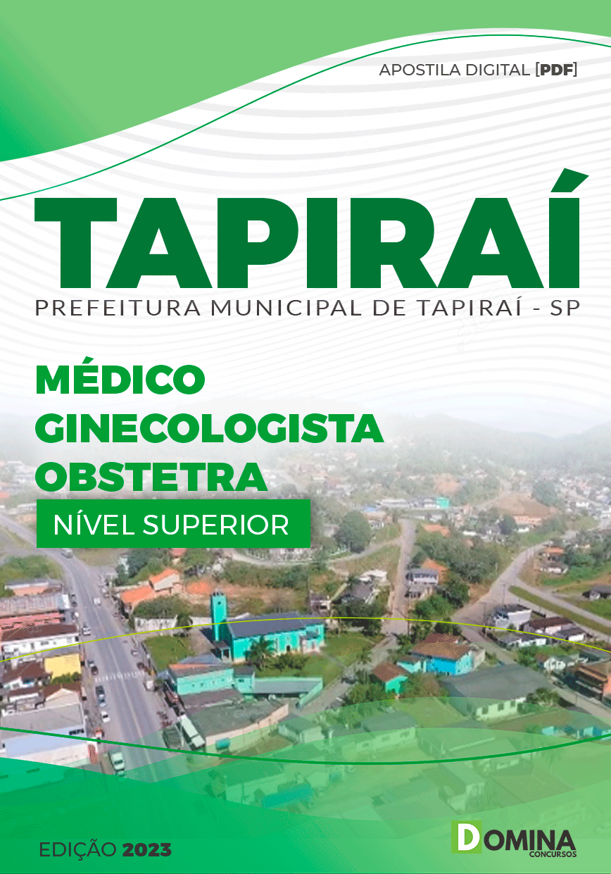 Apostila Pref Tapiraí SP 2023 Médico Ginecologista Obstetra