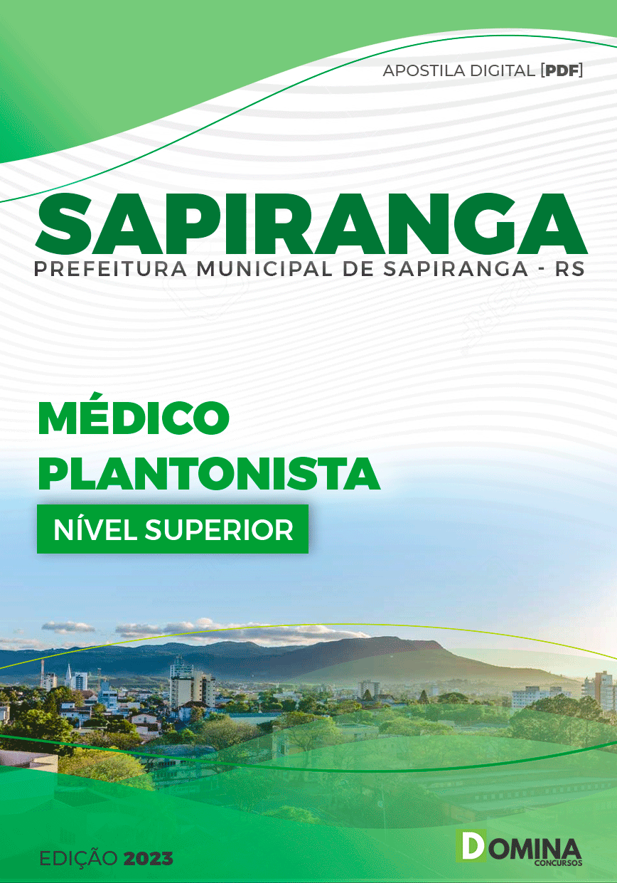 Apostila Pref Sapiranga RS 2023 Médico Plantonista