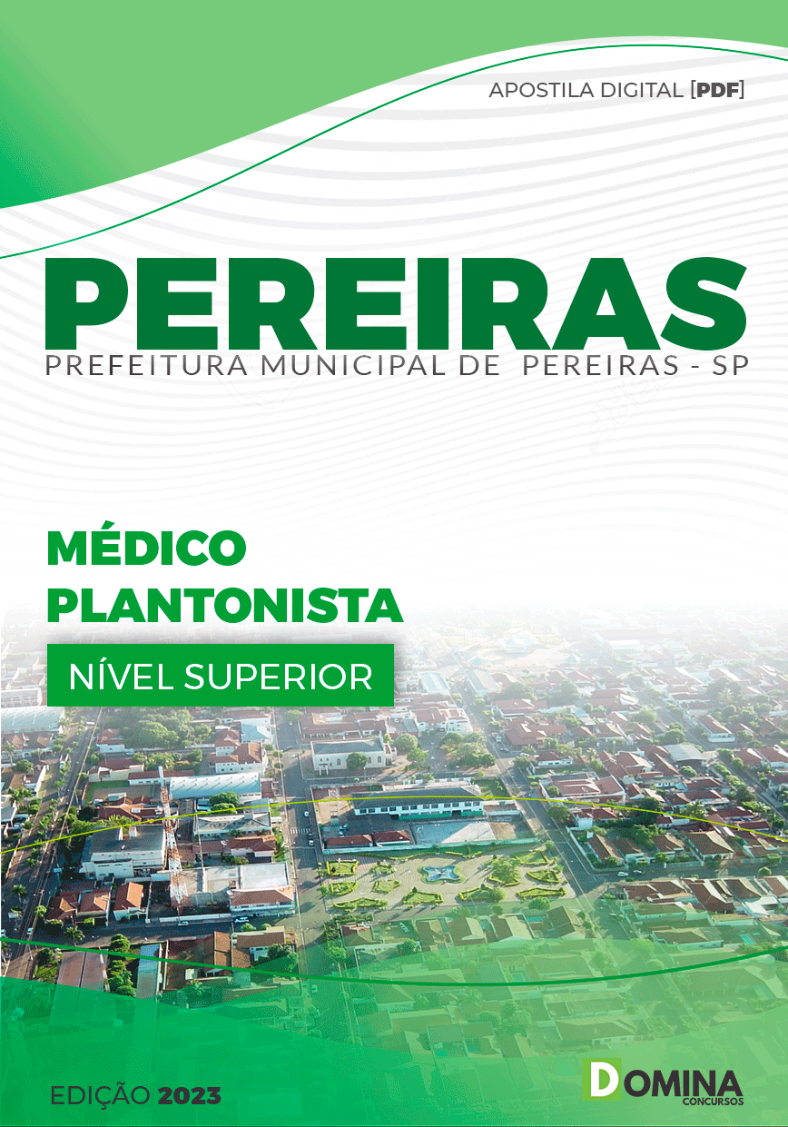 Apostila Pref Pereiras SP 2023 Médico Plantonista