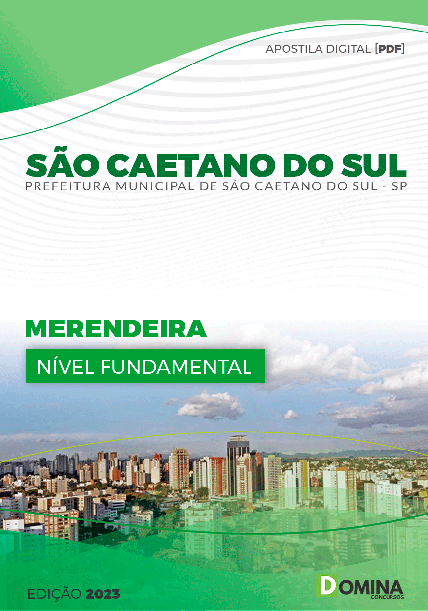 Apostila Pref São Caetano do Sul SP 2023 Merendeira