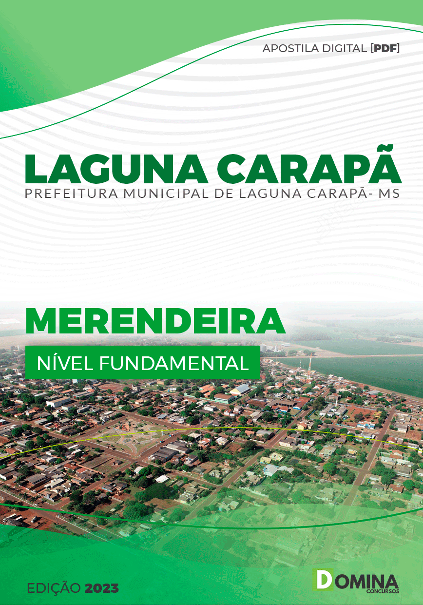 Apostila Concurso Pref Laguna Carapã MS 2023 Merendeira