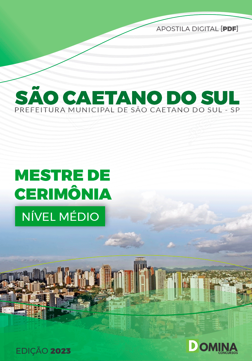 Apostila Pref São Caetano do Sul SP 2023 Mestre Cerimônia