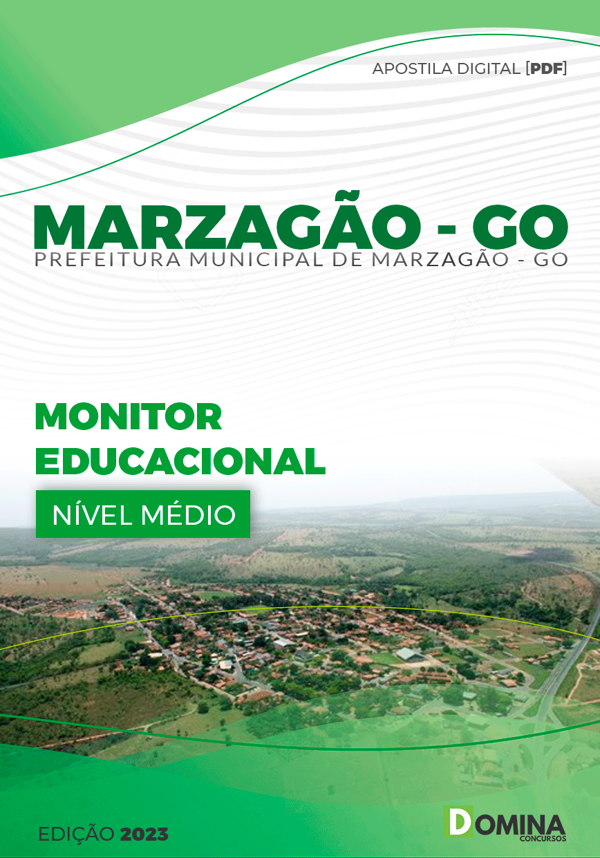 Apostila Pref Marzagão GO 2023 Monitor Educacional