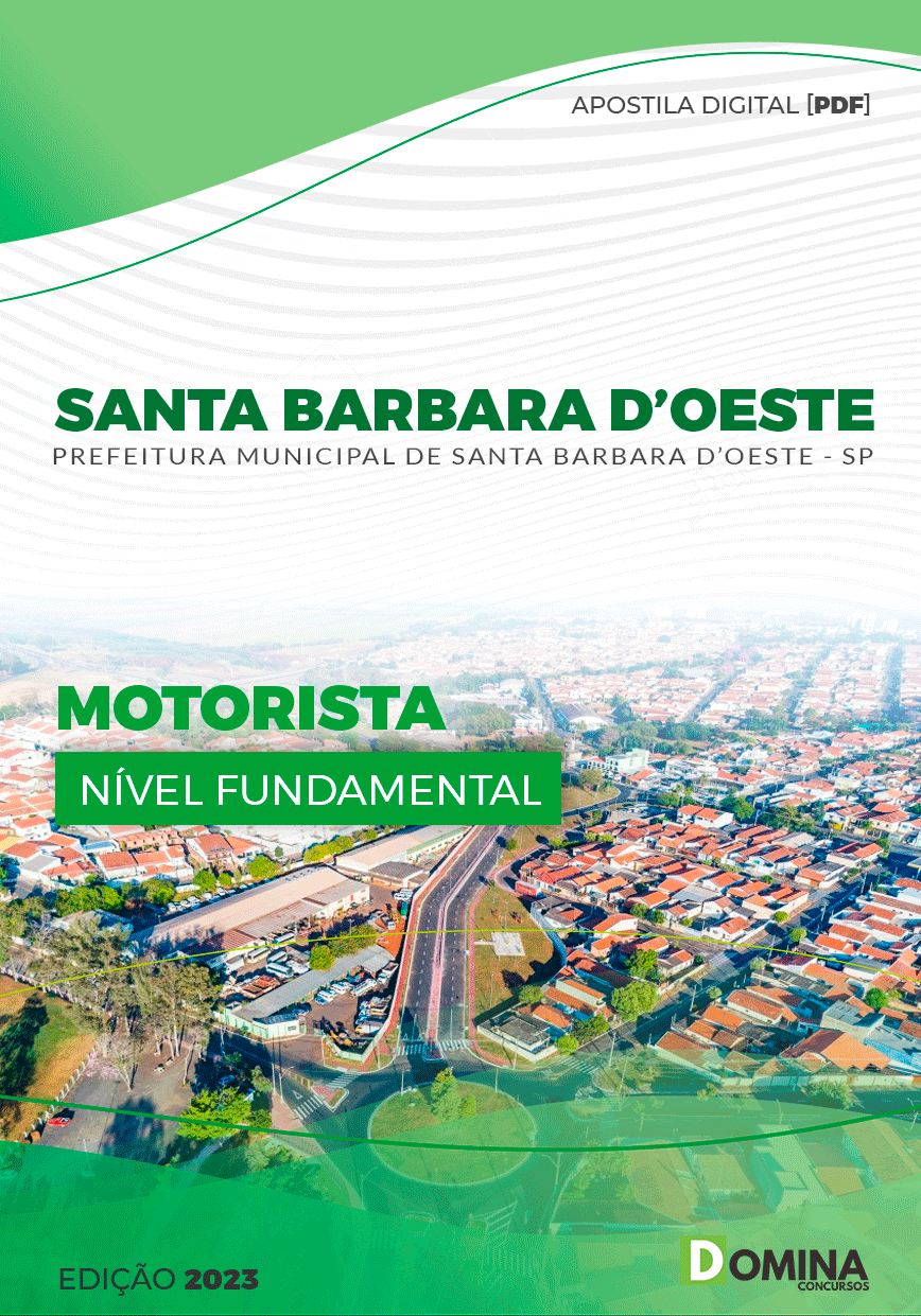 Apostila Pref Santa Barbara d’Oeste SP 2023 Motorista